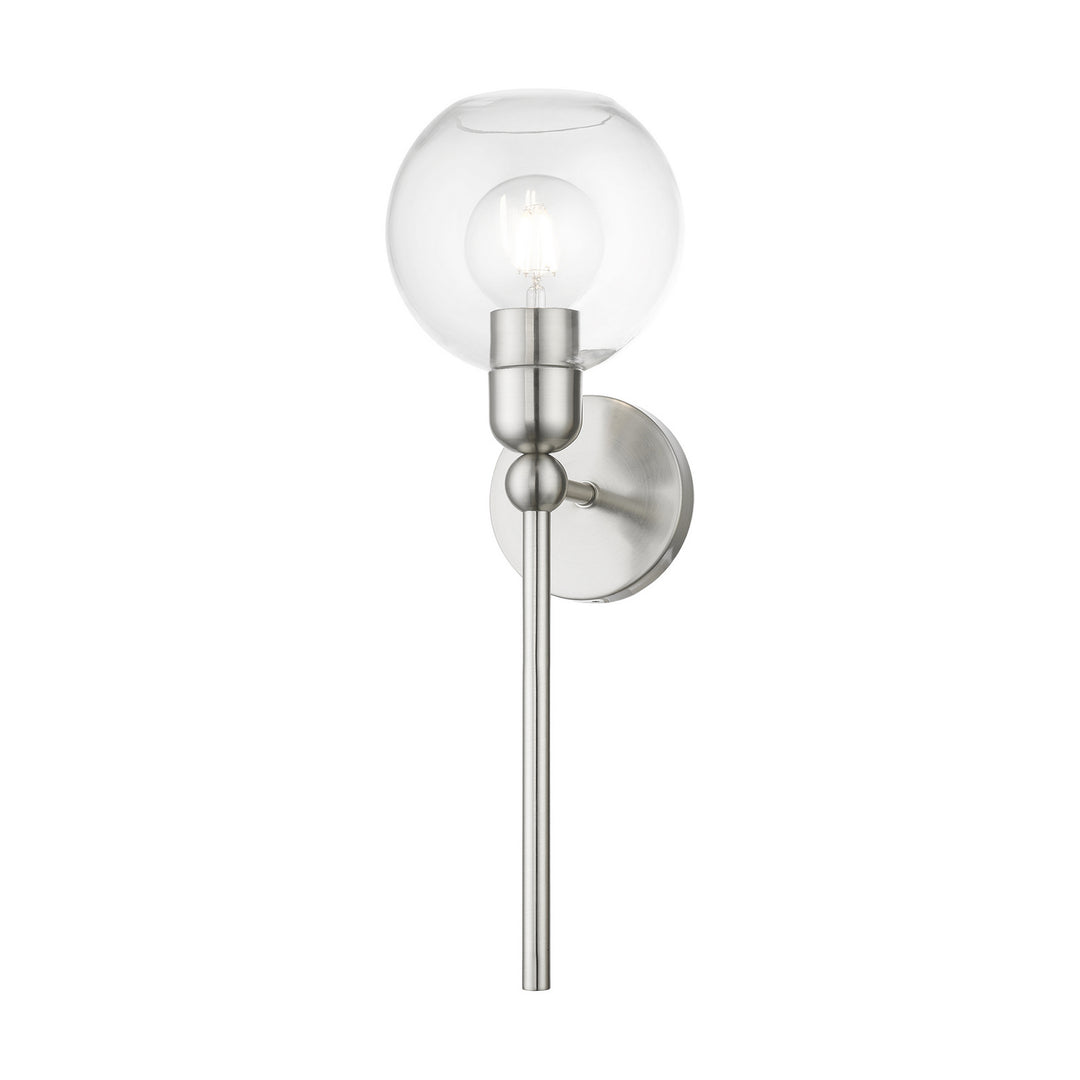 Livex Downtown 16971-91 Wall Sconce Light - Brushed Nickel