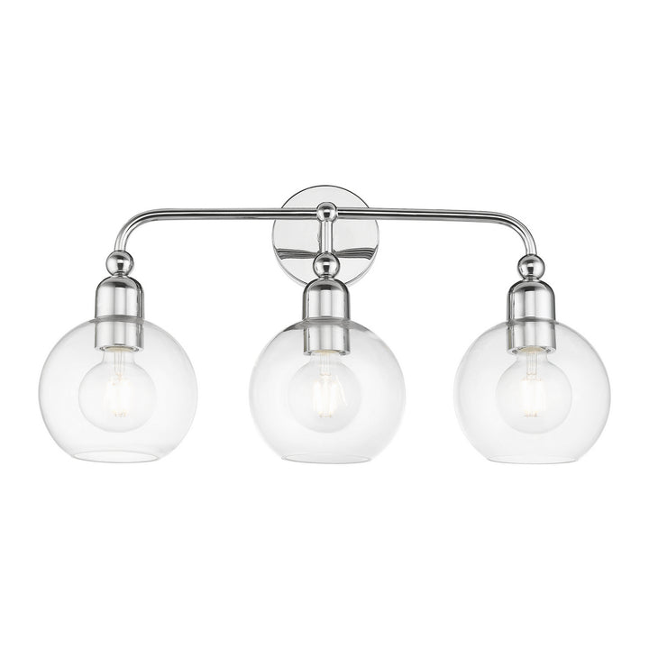 Livex Downtown 16973-05 Bath Vanity Light 24 in. wide - Polished Chrome