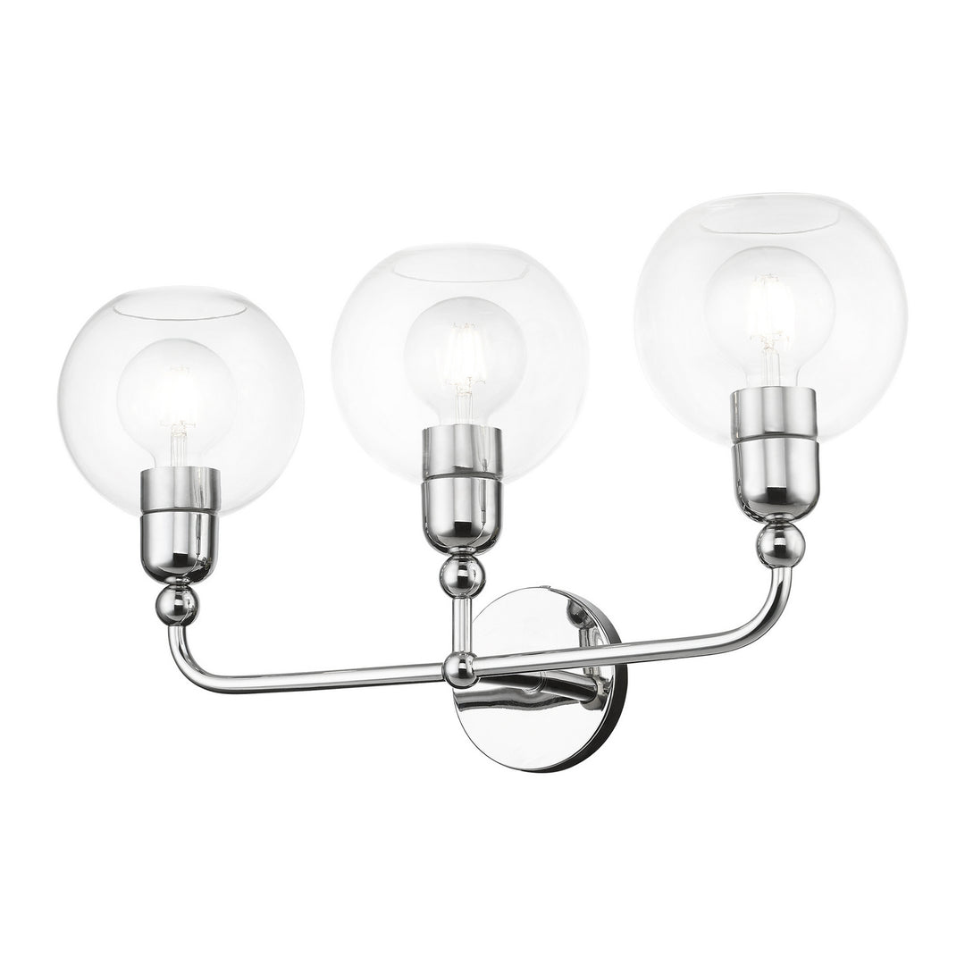 Livex Downtown 16973-05 Bath Vanity Light 24 in. wide - Polished Chrome