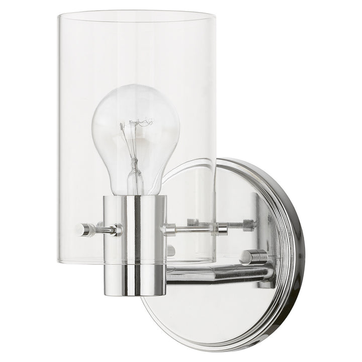 Livex Munich 17231-05 Wall Sconce Light - Polished Chrome