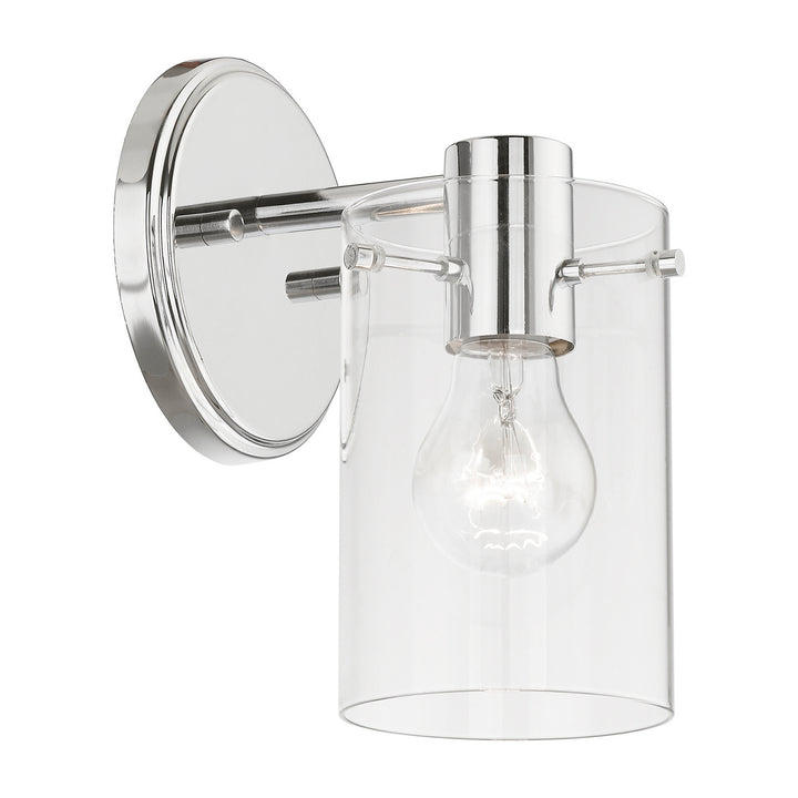 Livex Munich 17231-05 Wall Sconce Light - Polished Chrome