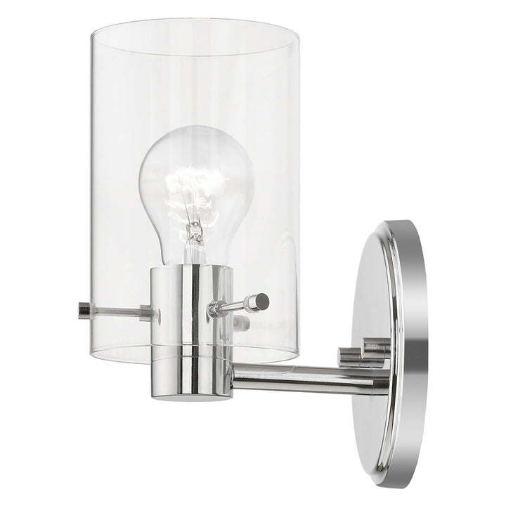 Livex Munich 17231-05 Wall Sconce Light - Polished Chrome