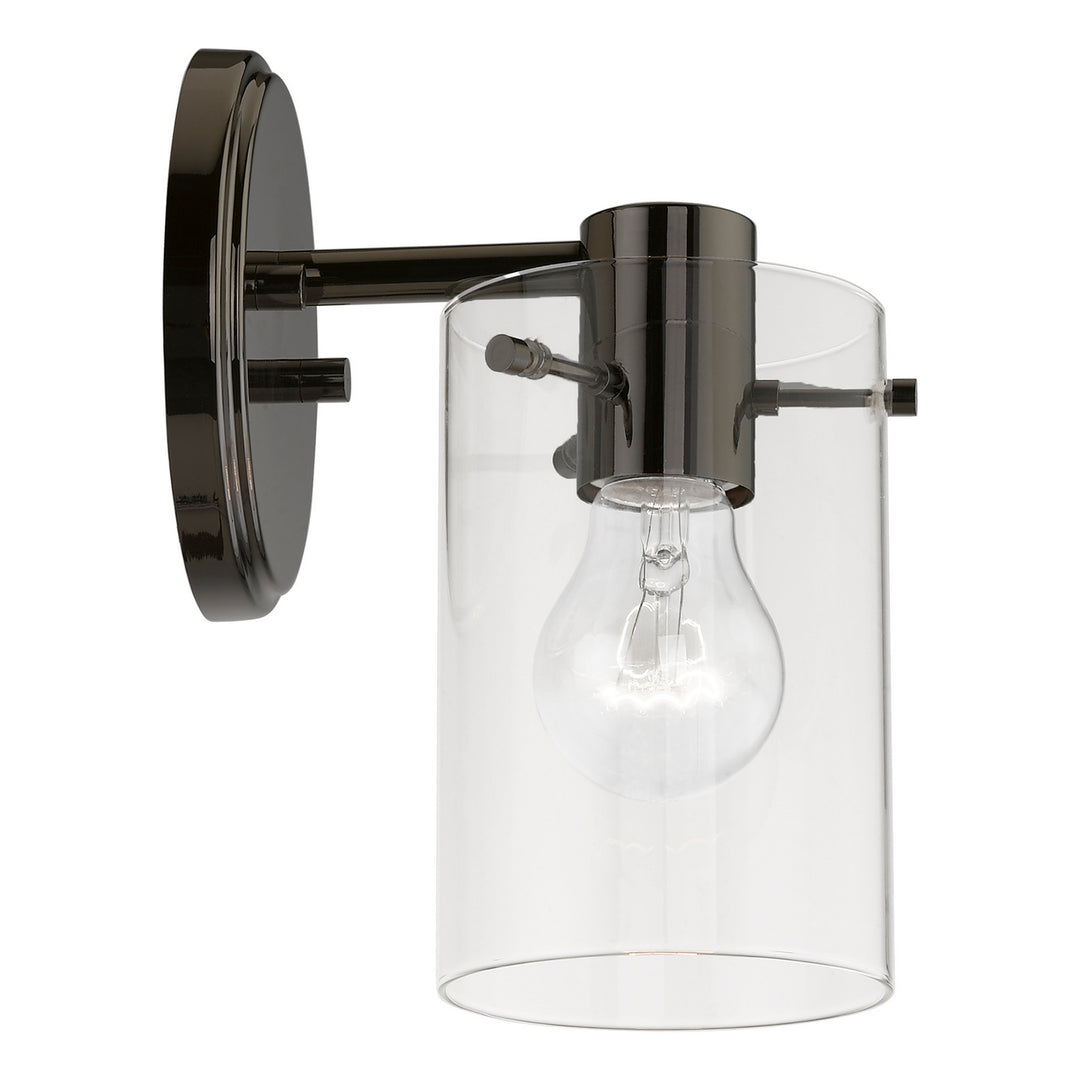 Livex Munich 17231-46 Wall Sconce Light - Black Chrome