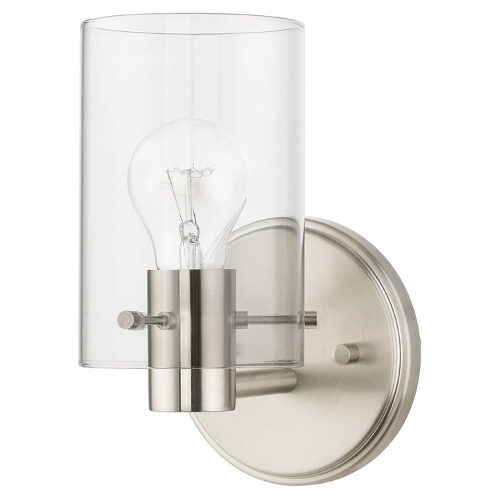 Livex Munich 17231-91 Wall Sconce Light - Brushed Nickel