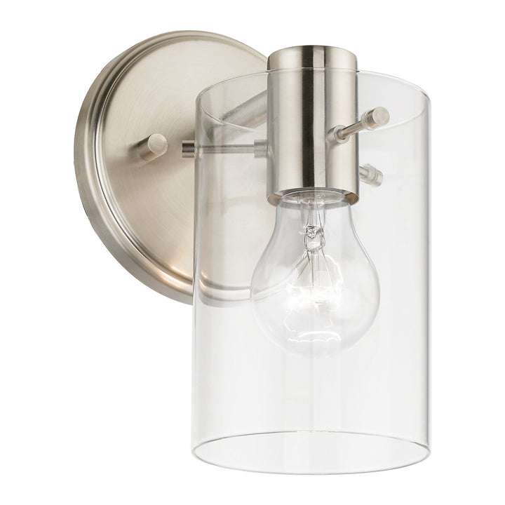 Livex Munich 17231-91 Wall Sconce Light - Brushed Nickel
