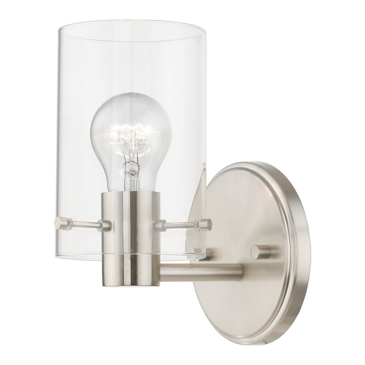 Livex Munich 17231-91 Wall Sconce Light - Brushed Nickel
