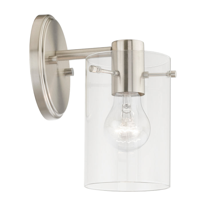 Livex Munich 17231-91 Wall Sconce Light - Brushed Nickel