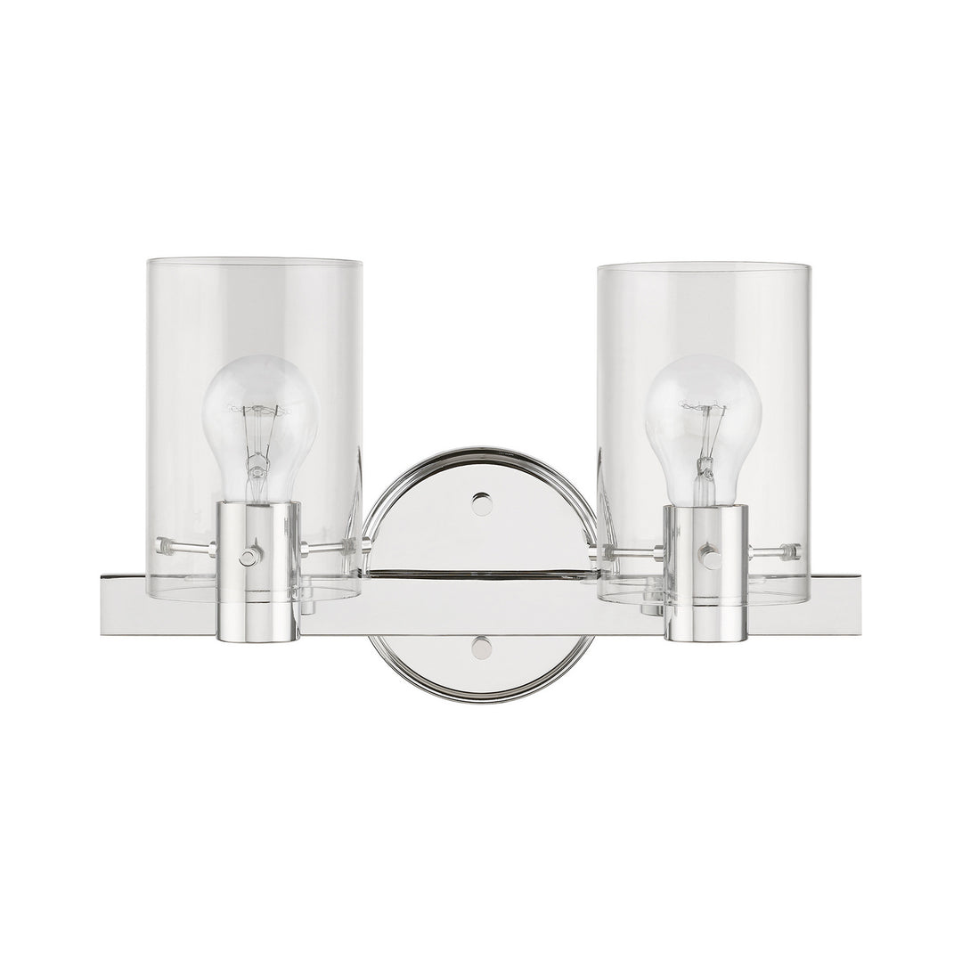 Livex Munich 17232-05 Bath Vanity Light 15 in. wide - Polished Chrome