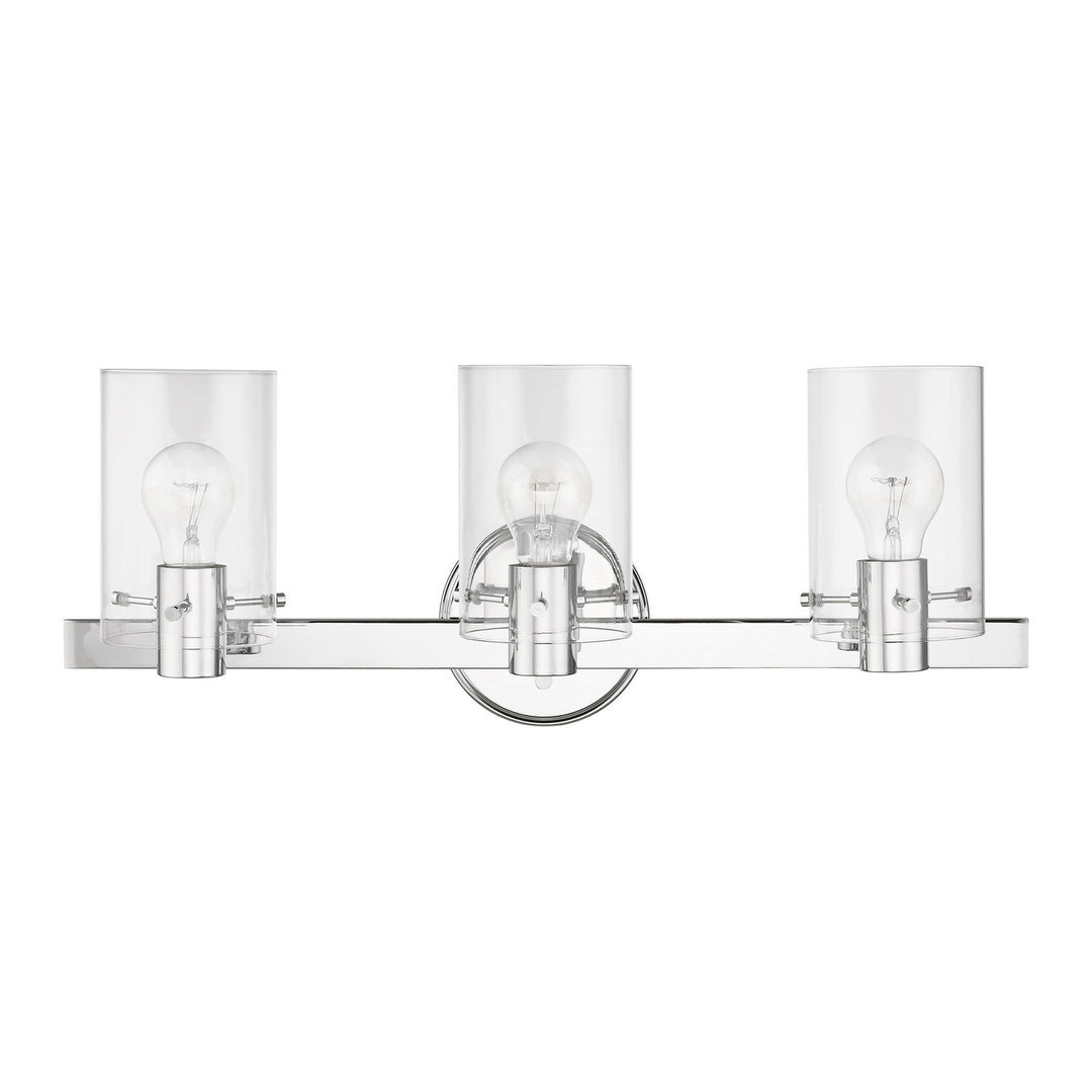 Livex Munich 17233-05 Bath Vanity Light 23 in. wide - Polished Chrome