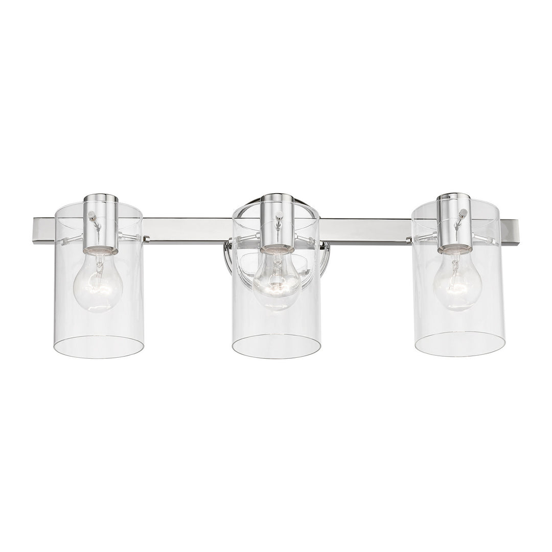 Livex Munich 17233-05 Bath Vanity Light 23 in. wide - Polished Chrome