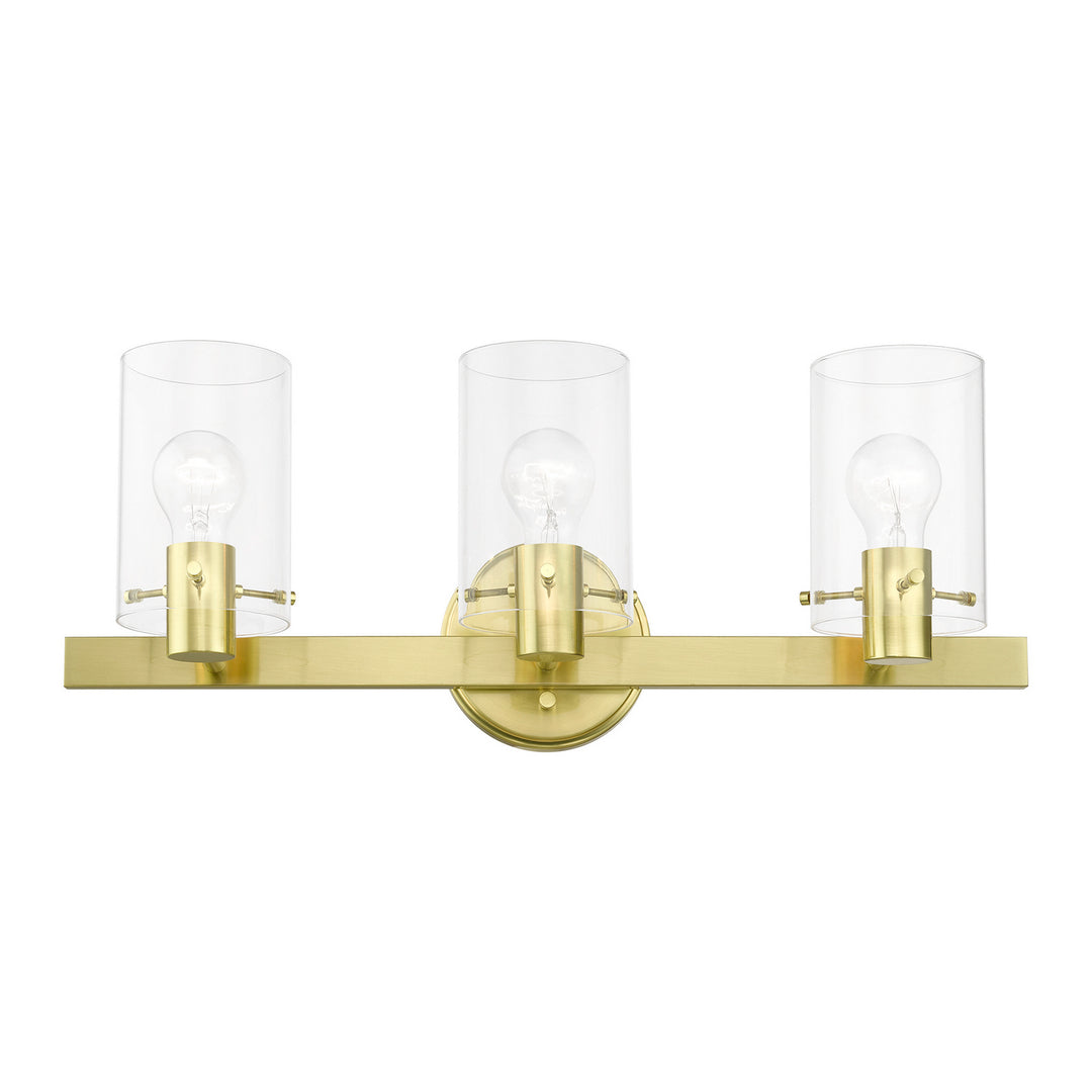 Livex Munich 17233-12 Bath Vanity Light 23 in. wide - Satin Brass