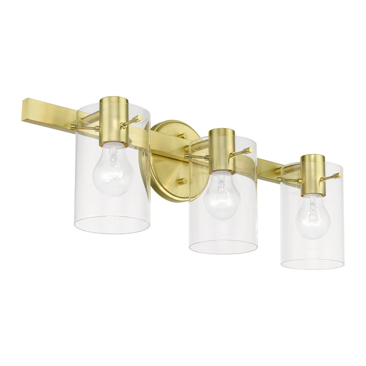 Livex Munich 17233-12 Bath Vanity Light 23 in. wide - Satin Brass