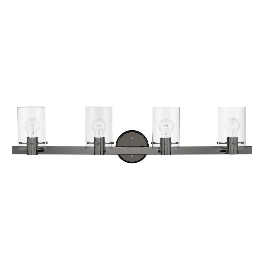 Livex Munich 17234-46 Bath Vanity Light 36 in. wide - Black Chrome