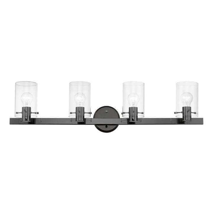 Livex Munich 17234-46 Bath Vanity Light 36 in. wide - Black Chrome