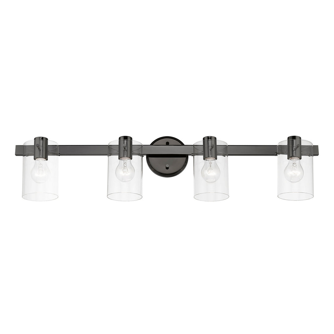 Livex Munich 17234-46 Bath Vanity Light 36 in. wide - Black Chrome