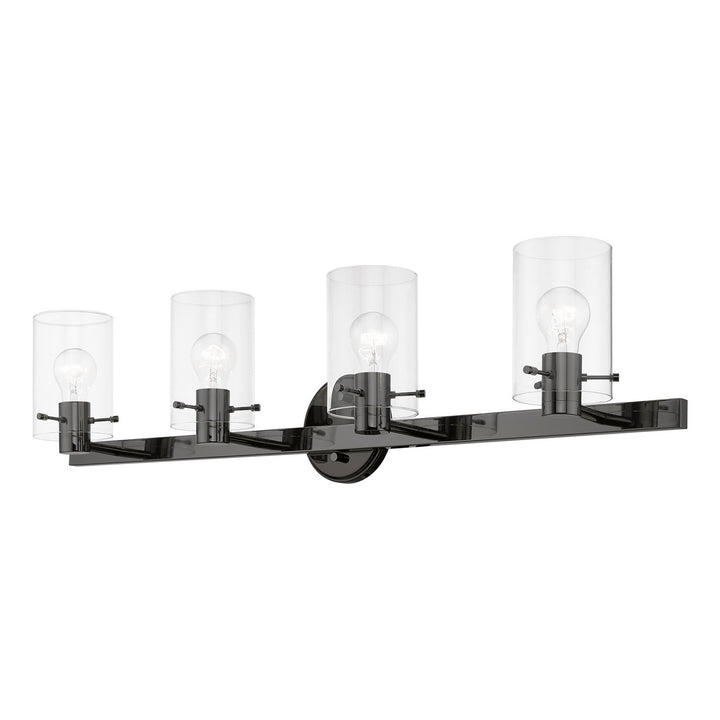 Livex Munich 17234-46 Bath Vanity Light 36 in. wide - Black Chrome