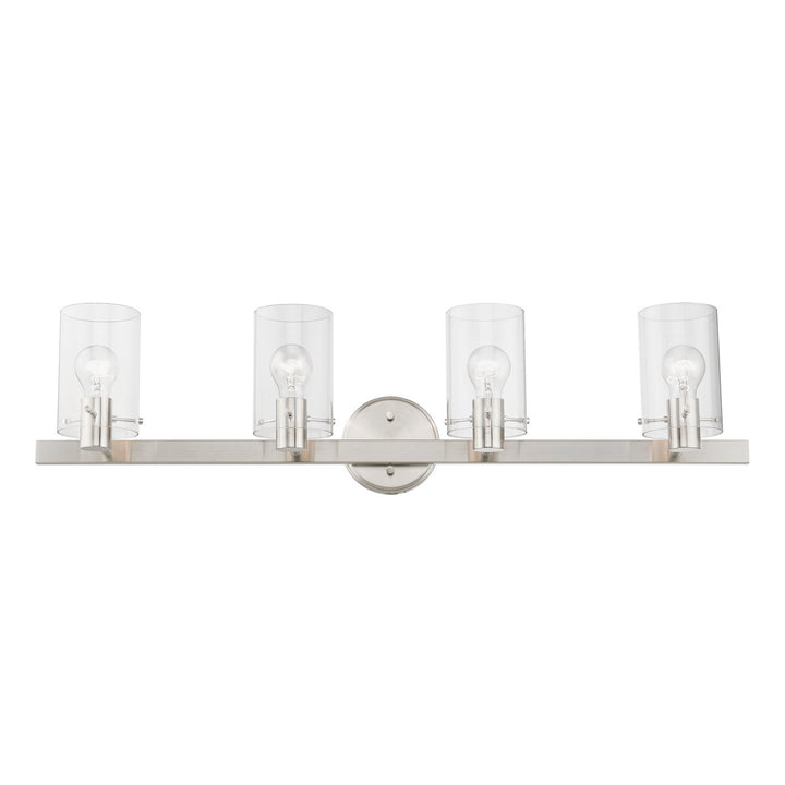 Livex Munich 17234-91 Bath Vanity Light 36 in. wide - Brushed Nickel