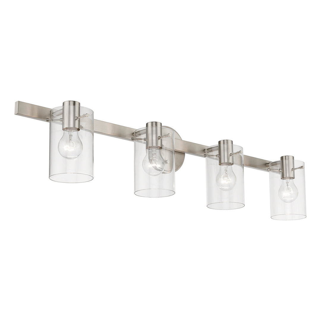 Livex Munich 17234-91 Bath Vanity Light 36 in. wide - Brushed Nickel