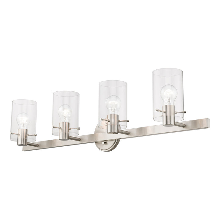 Livex Munich 17234-91 Bath Vanity Light 36 in. wide - Brushed Nickel