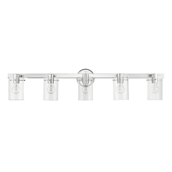 Livex Munich 17235-05 Bath Vanity Light 42 in. wide - Polished Chrome