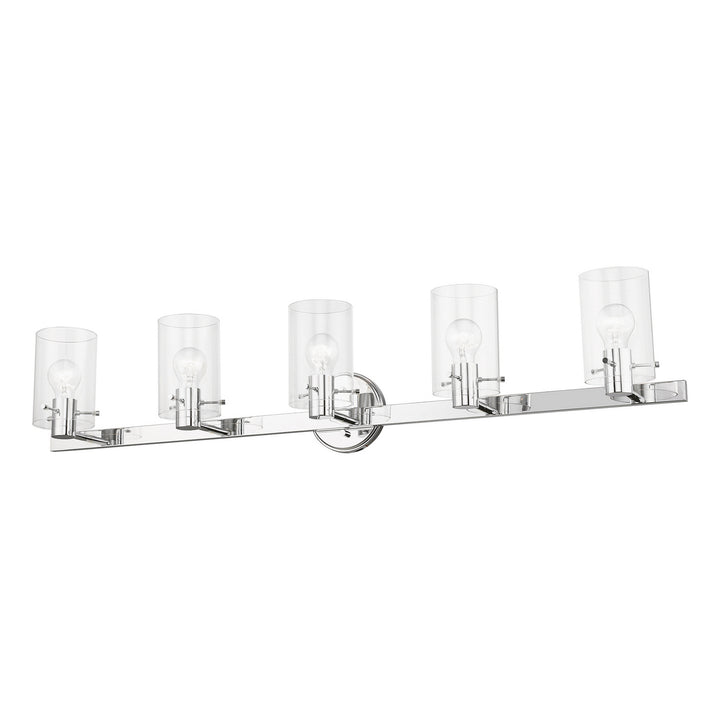 Livex Munich 17235-05 Bath Vanity Light 42 in. wide - Polished Chrome