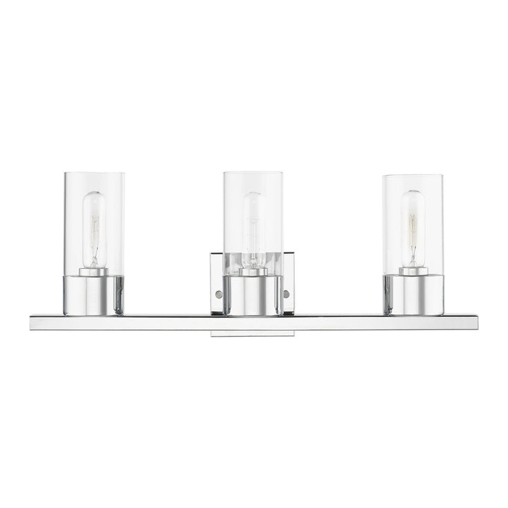 Livex Carson 17313-05 Bath Vanity Light 23 in. wide - Polished Chrome