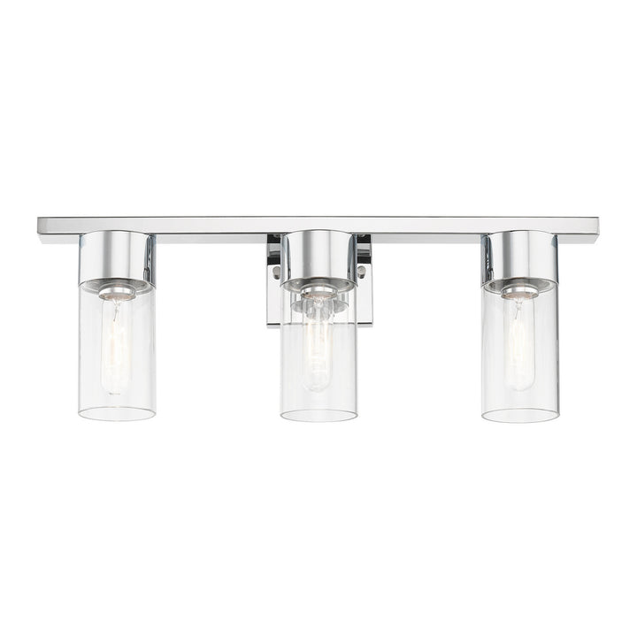 Livex Carson 17313-05 Bath Vanity Light 23 in. wide - Polished Chrome