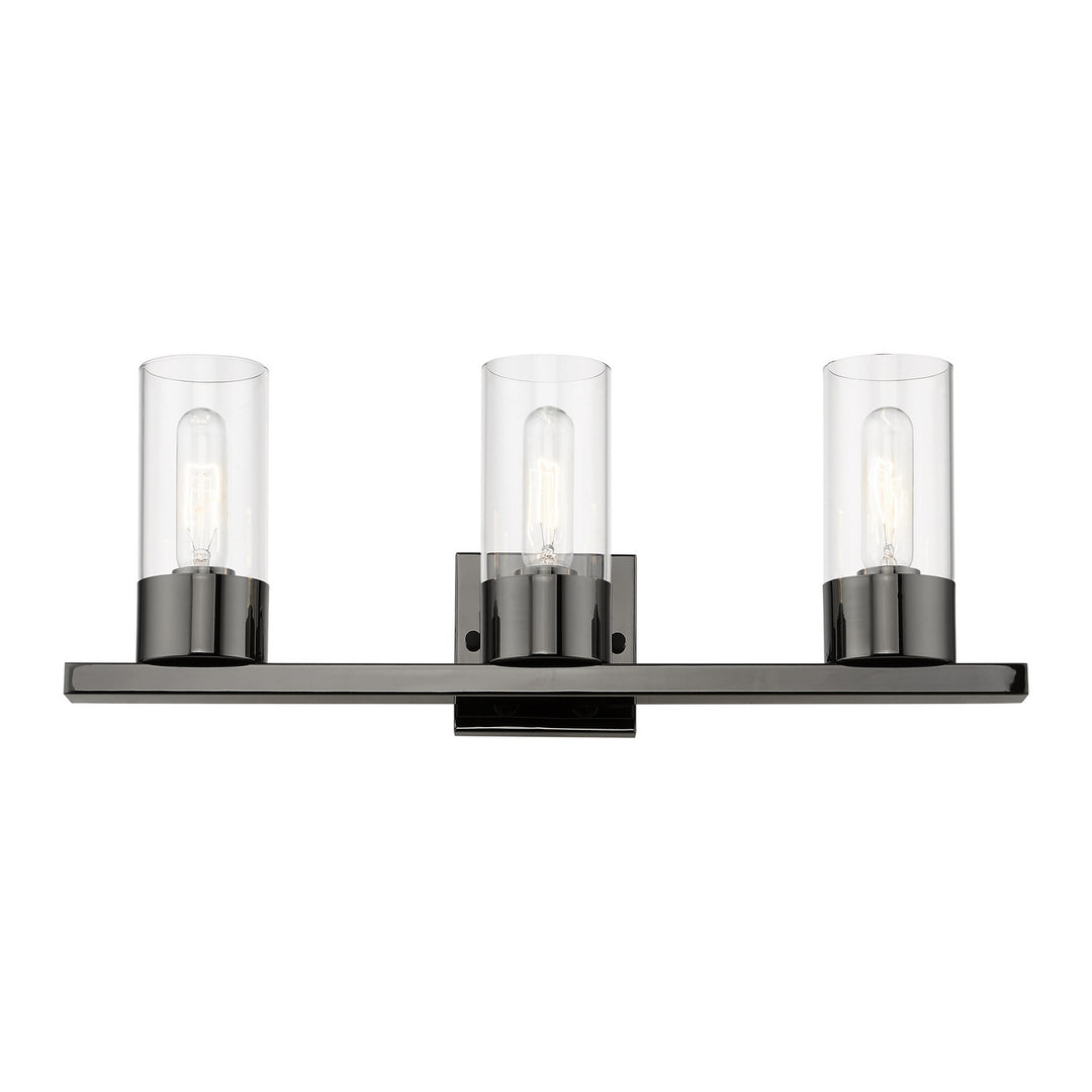 Livex Carson 17313-46 Bath Vanity Light 23 in. wide - Black Chrome