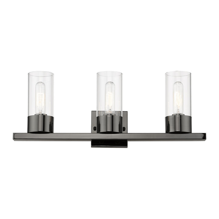 Livex Carson 17313-46 Bath Vanity Light 23 in. wide - Black Chrome