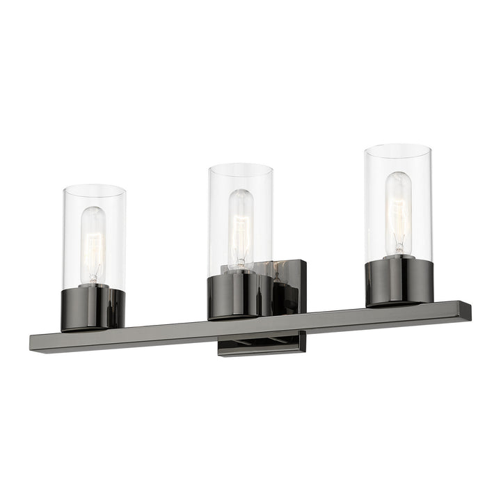 Livex Carson 17313-46 Bath Vanity Light 23 in. wide - Black Chrome