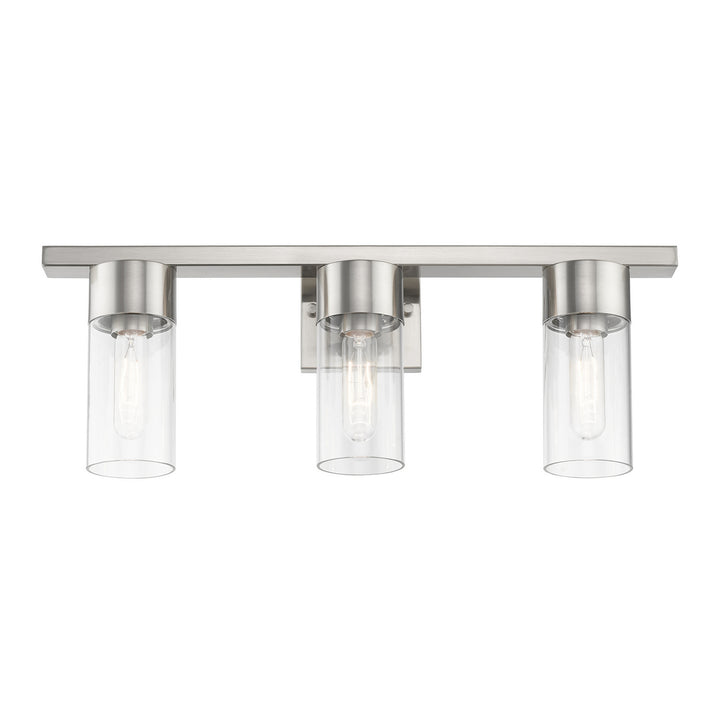 Livex Carson 17313-91 Bath Vanity Light 23 in. wide - Brushed Nickel