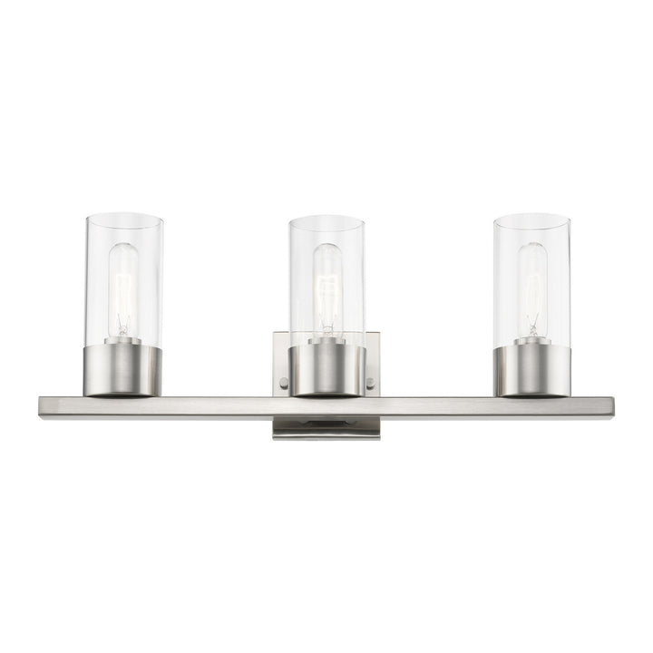 Livex Carson 17313-91 Bath Vanity Light 23 in. wide - Brushed Nickel