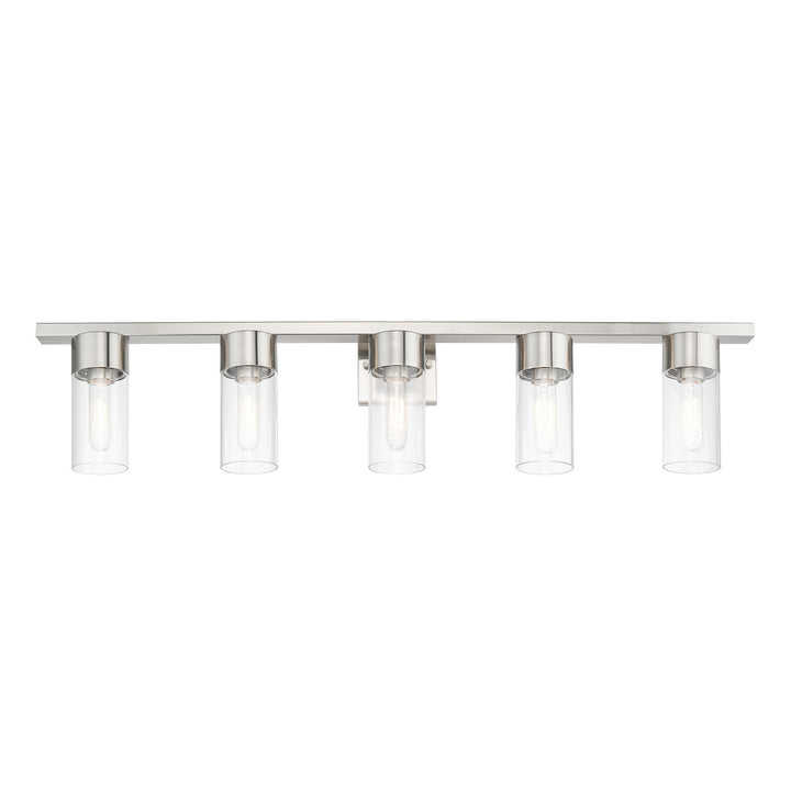 Livex Carson 17315-91 Bath Vanity Light 40 in. wide - Brushed Nickel