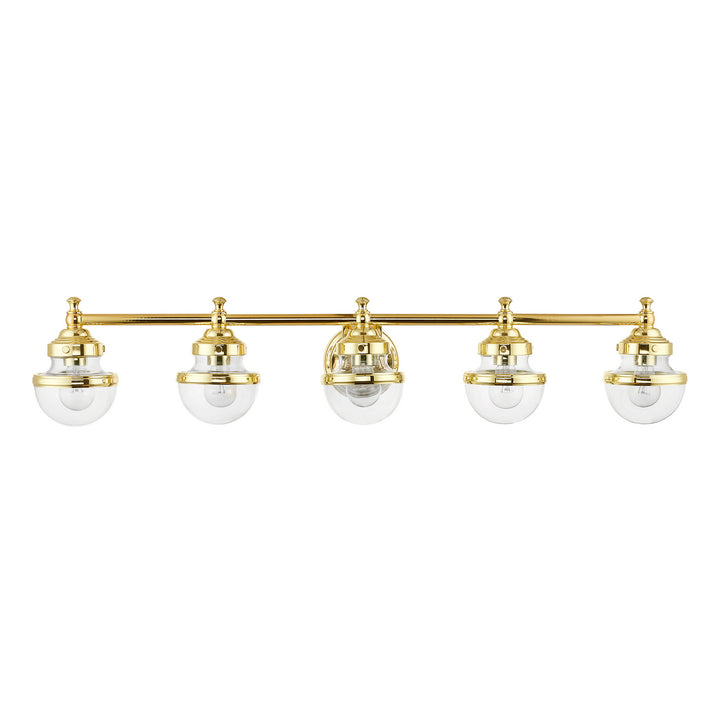 Livex Oldwick 17415-02 Bath Vanity Light 42 in. wide - Polished Brass