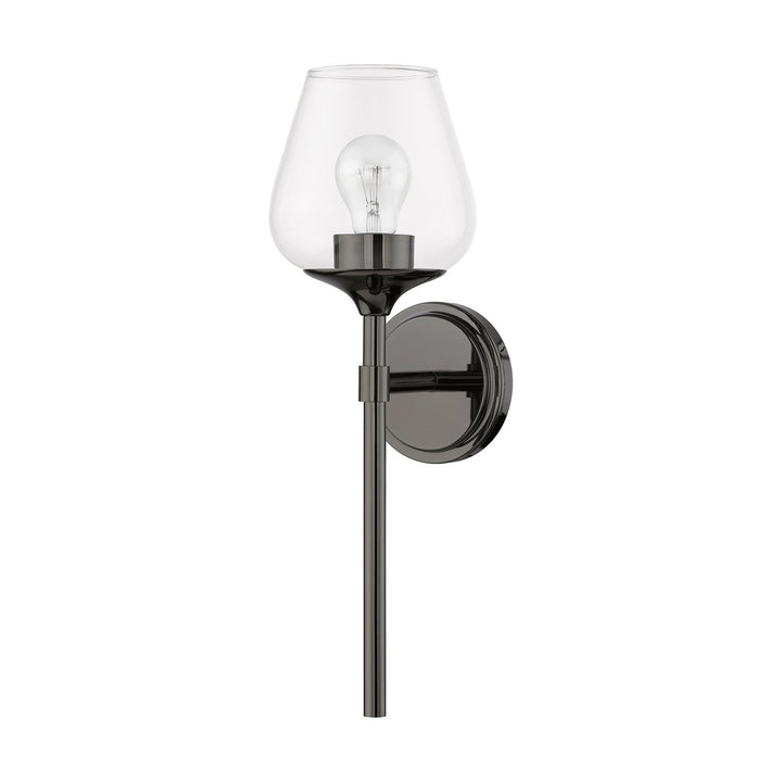 Livex Willow 17471-46 Wall Sconce Light - Black Chrome