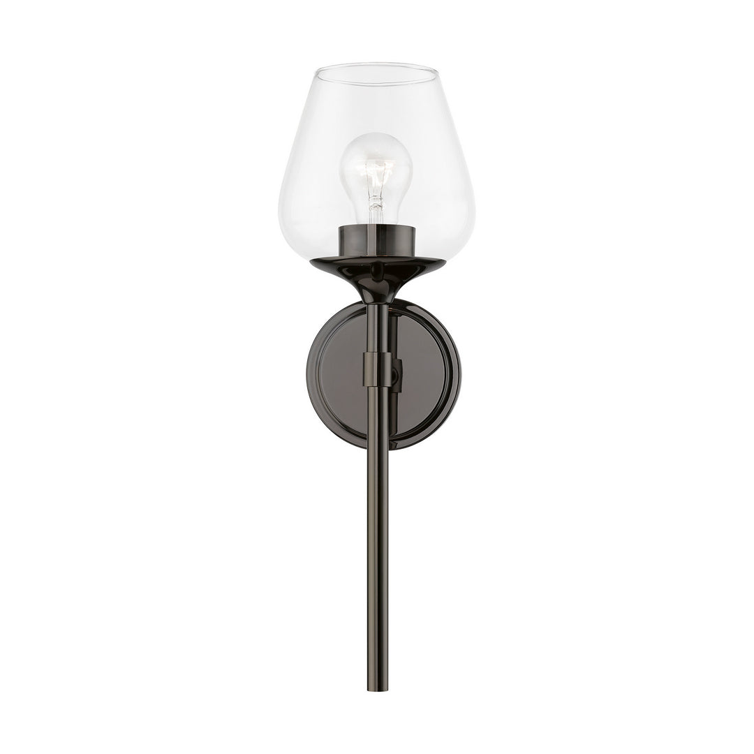 Livex Willow 17471-46 Wall Sconce Light - Black Chrome