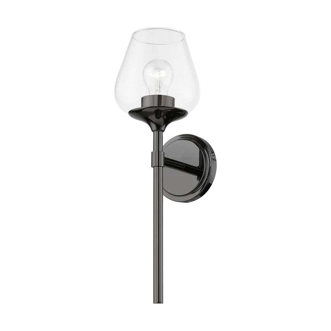 Livex Willow 17471-46 Wall Sconce Light - Black Chrome