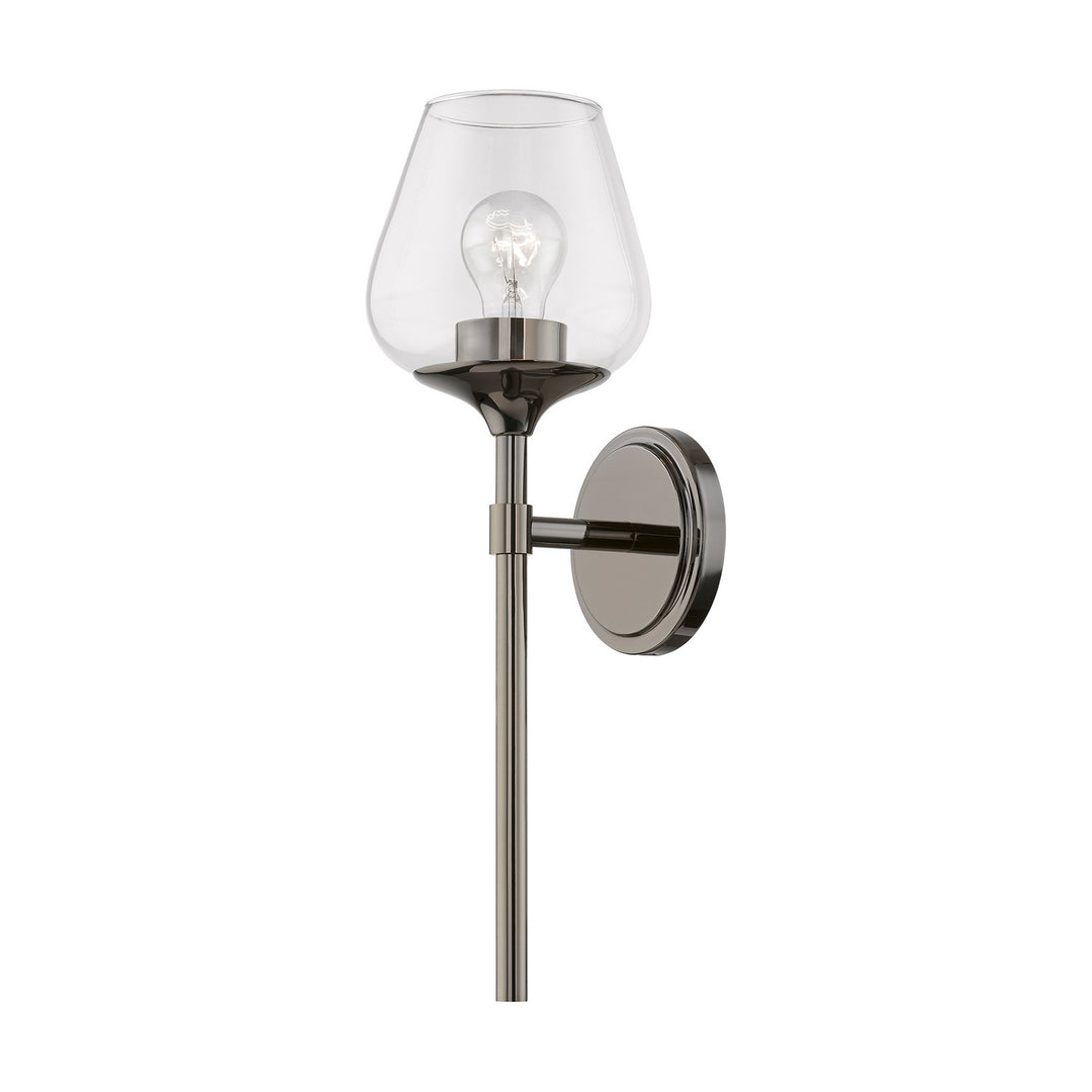 Livex Willow 17471-46 Wall Sconce Light - Black Chrome