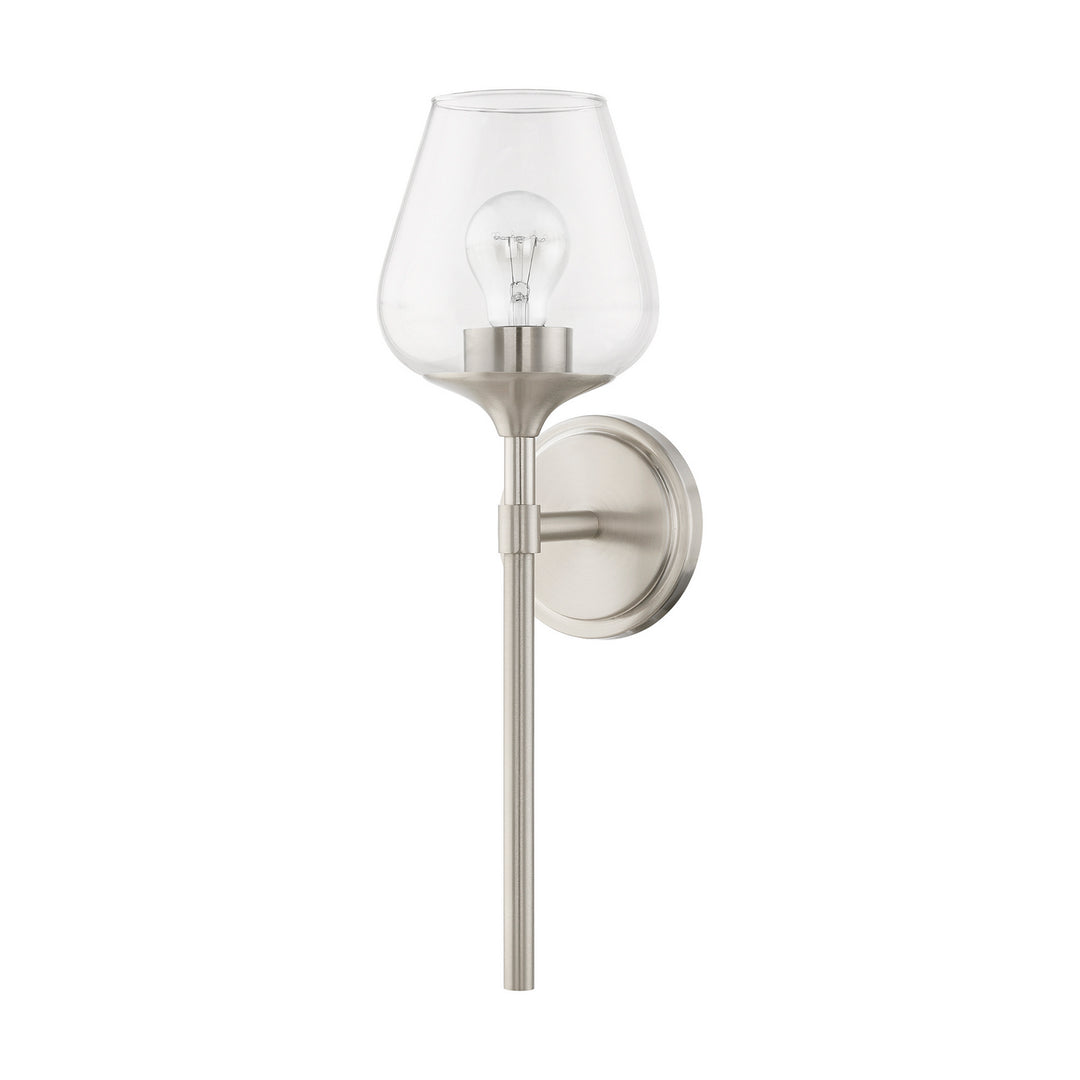Livex Willow 17471-91 Wall Sconce Light - Brushed Nickel