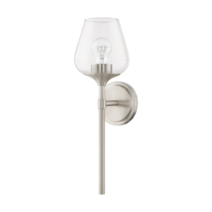 Livex Willow 17471-91 Wall Sconce Light - Brushed Nickel