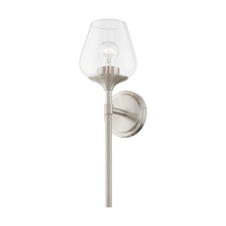 Livex Willow 17471-91 Wall Sconce Light - Brushed Nickel