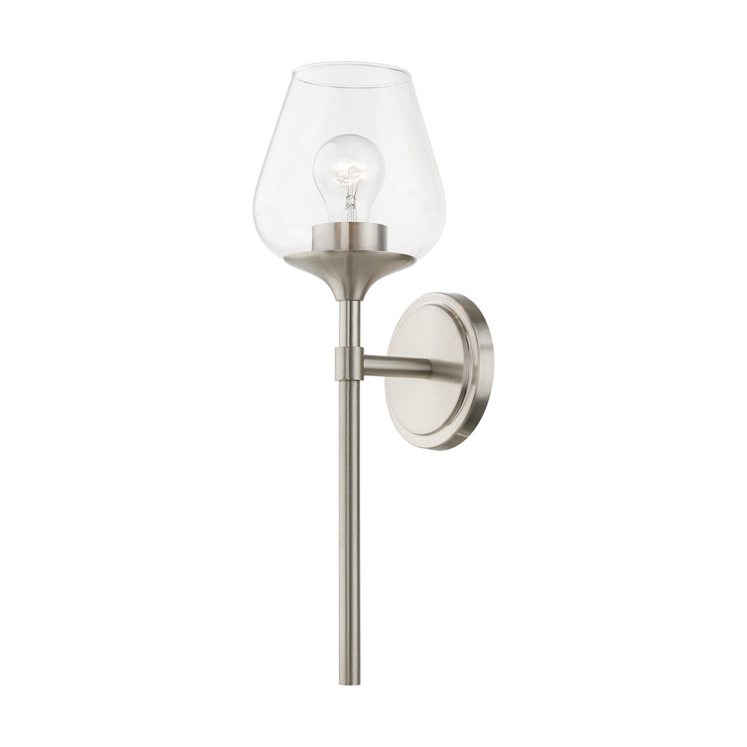 Livex Willow 17471-91 Wall Sconce Light - Brushed Nickel