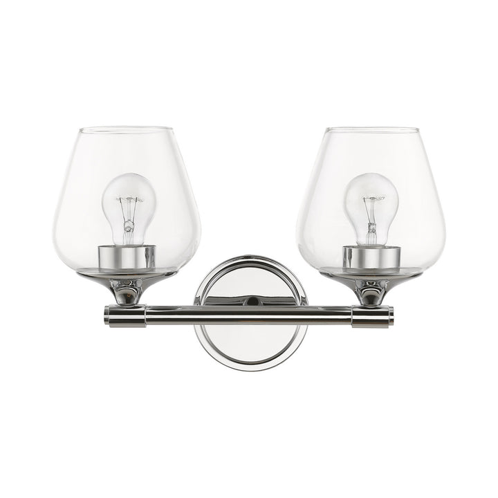 Livex Willow 17472-05 Bath Vanity Light 15 in. wide - Polished Chrome