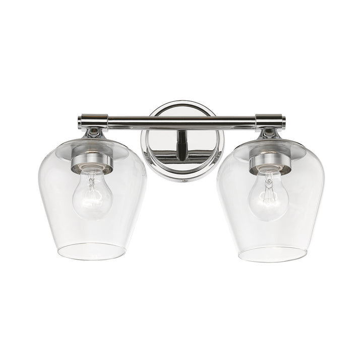 Livex Willow 17472-05 Bath Vanity Light 15 in. wide - Polished Chrome