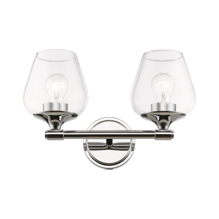 Livex Willow 17472-05 Bath Vanity Light 15 in. wide - Polished Chrome