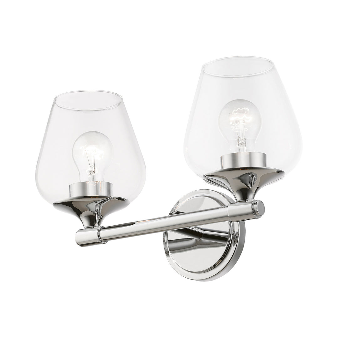 Livex Willow 17472-05 Bath Vanity Light 15 in. wide - Polished Chrome