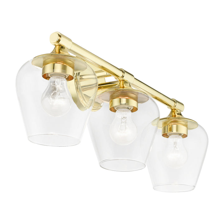 Livex Willow 17473-02 Bath Vanity Light 23 in. wide - Polished Brass