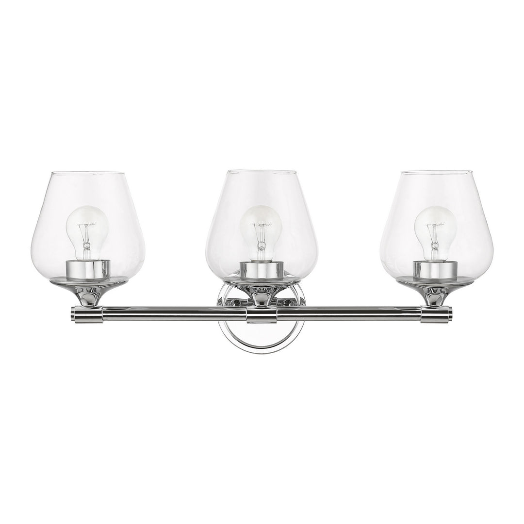 Livex Willow 17473-05 Bath Vanity Light 23 in. wide - Polished Chrome