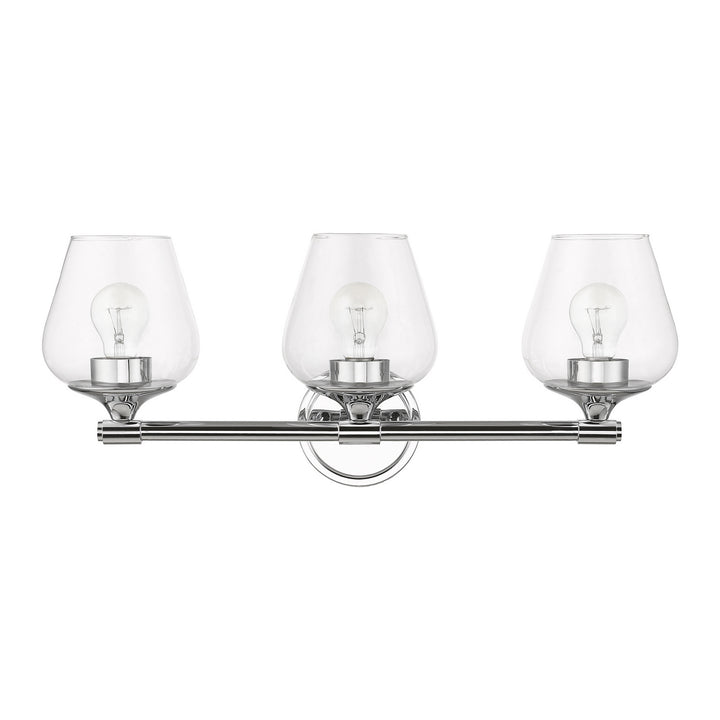 Livex Willow 17473-05 Bath Vanity Light 23 in. wide - Polished Chrome