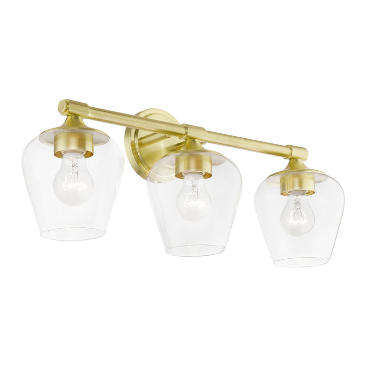 Livex Willow 17473-12 Bath Vanity Light 23 in. wide - Satin Brass